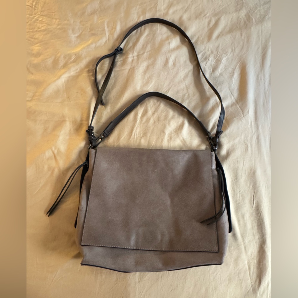 Elegant Gray Women's Shoulder Bag